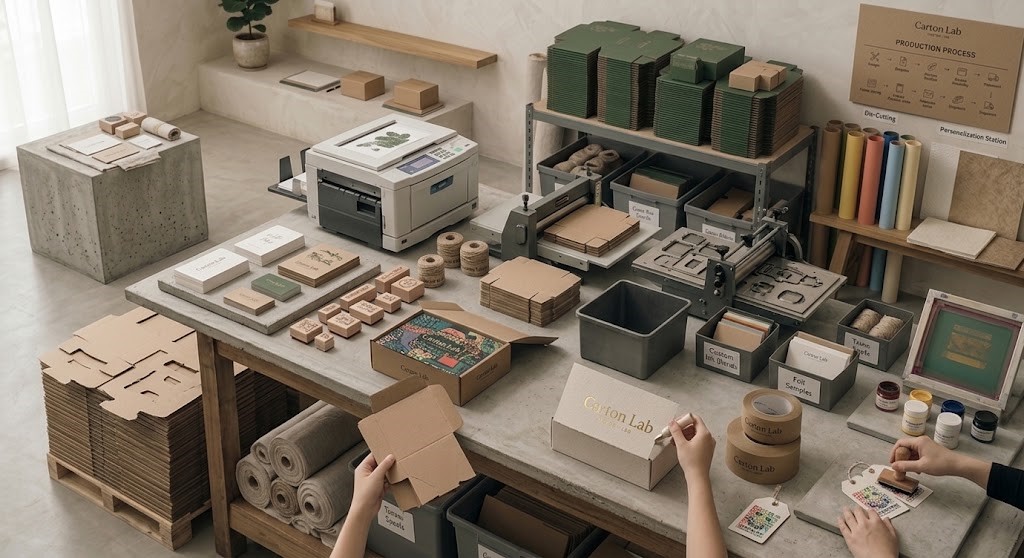 Production industrielle Carton Lab